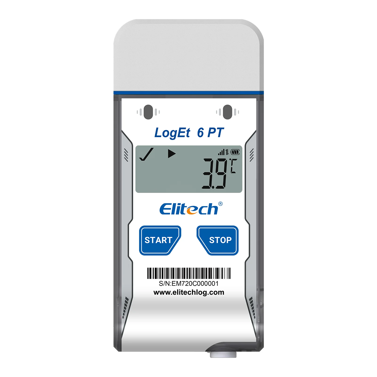 Elitech Dry Ice Single-use USB Temperature Data Logger -85℃~50℃, 30 Days(Logging interval 5 min), 16000 Points, Shadow Data, PDF Report, LogEt 6 PT