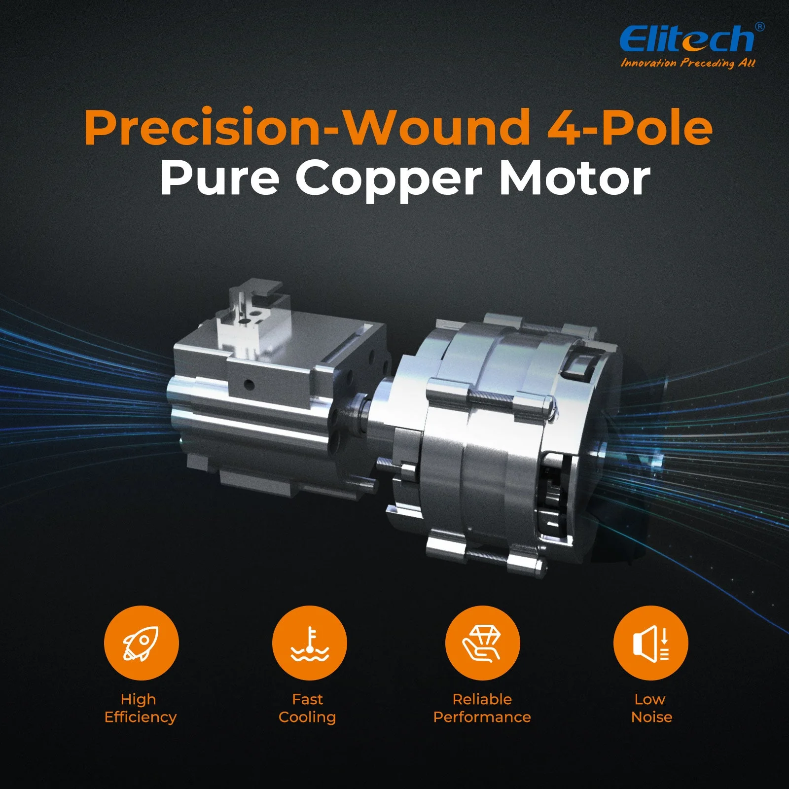 Elitech NVP-3 HVAC Vacuum Pump 3CFM 1.5L/S 1/4HP Single Stage Rotary Vane Air Vacuum Pump for HVAC and Refrigeration Systems, Durable and Easy to Maintain - Image 4