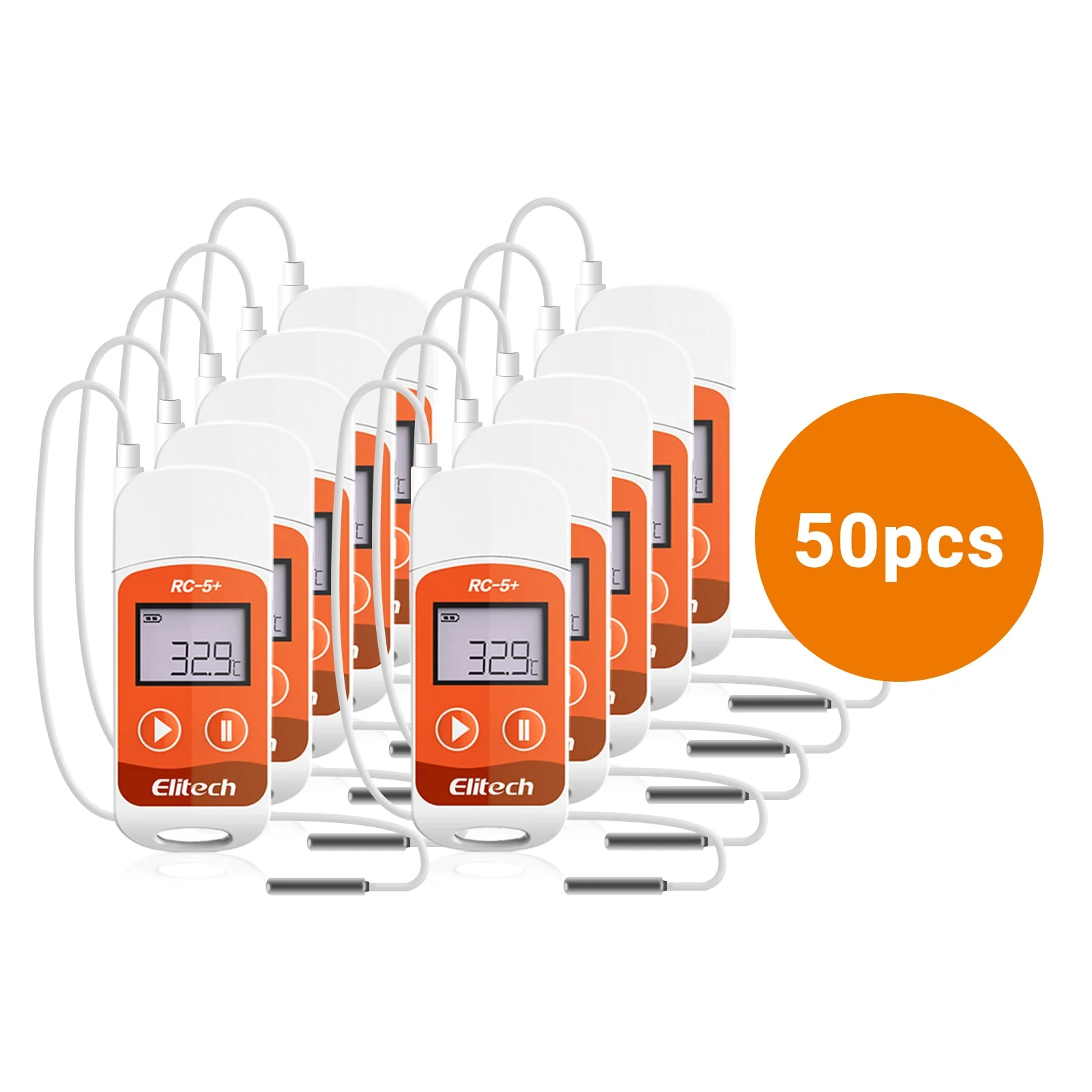 Elitech RC-5+ TE PDF USB Reusable Temperature Data Logger Internal Sensor External Probe -22℉~158℉ - Image 9