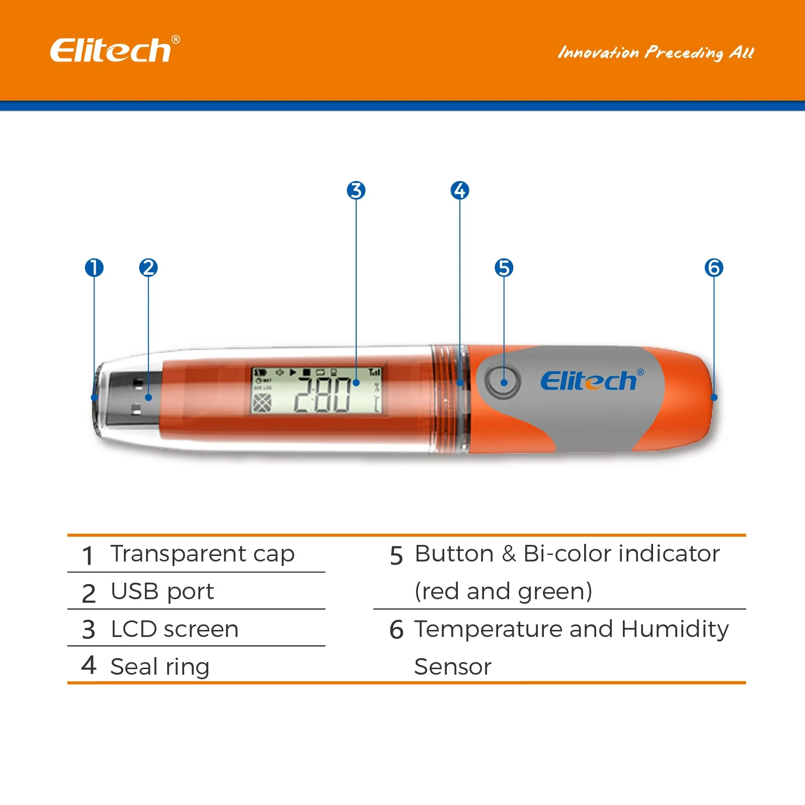 Elitech RC-51H USB Temperature and Humidity Data Logger Pen-styled Auto PDF 32000 Points - Image 4