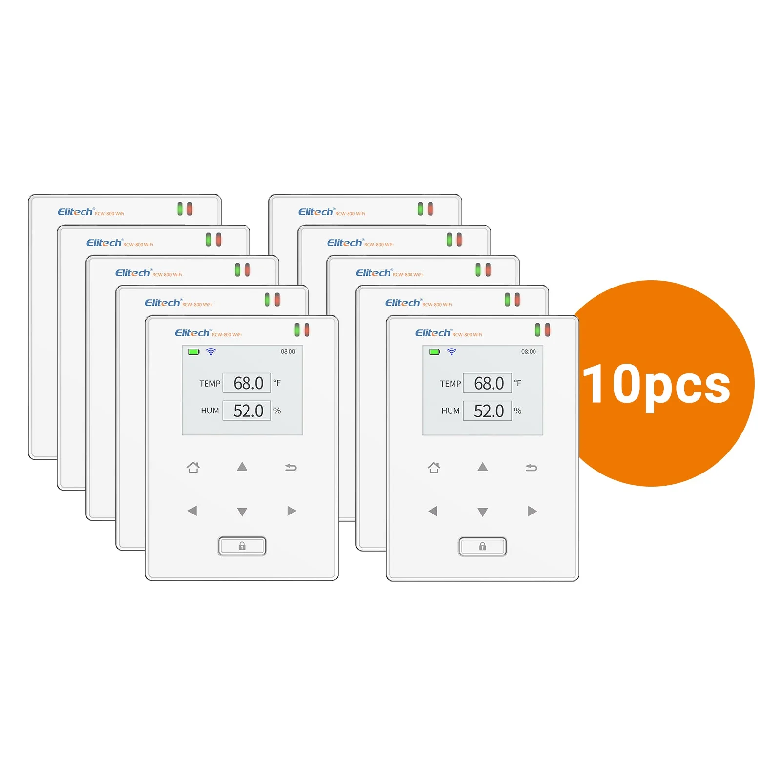 Elitech Wireless Digital Data Logger Remote Real-Time Temperature Monitor Cloud Data Storage SMS/Email/APP/Web Alarm, WiFi External Temp&Humi Probe, RCW-800W-THE(-40~176℉) with FREE Cloud Service - Image 11