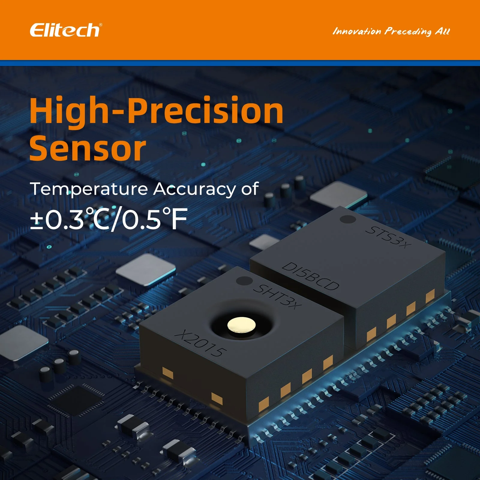 Elitech USB Digital Temperature Humidity Data Logger (-40 ~ 85°C/ -40 ~ 185℉) Accuracy of±0.3℃/±0.6℉, Reusable Recorder with Shadow Data 16000 Points, Auto PDF Report, for Windows/MacOS, LogEt8THE - Image 2