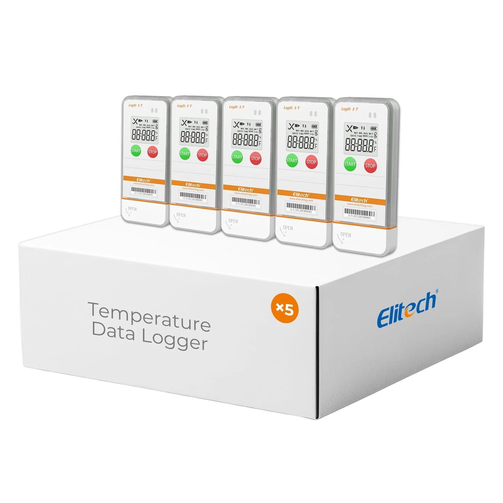 Elitech USB Digital Temperature Data Logger Reusable Recorder with Shadow Data 32000 Points , Auto PDF/ CSV Report, for Windows/MacOS, Refrigerator Thermometer LogEt5T - Image 10