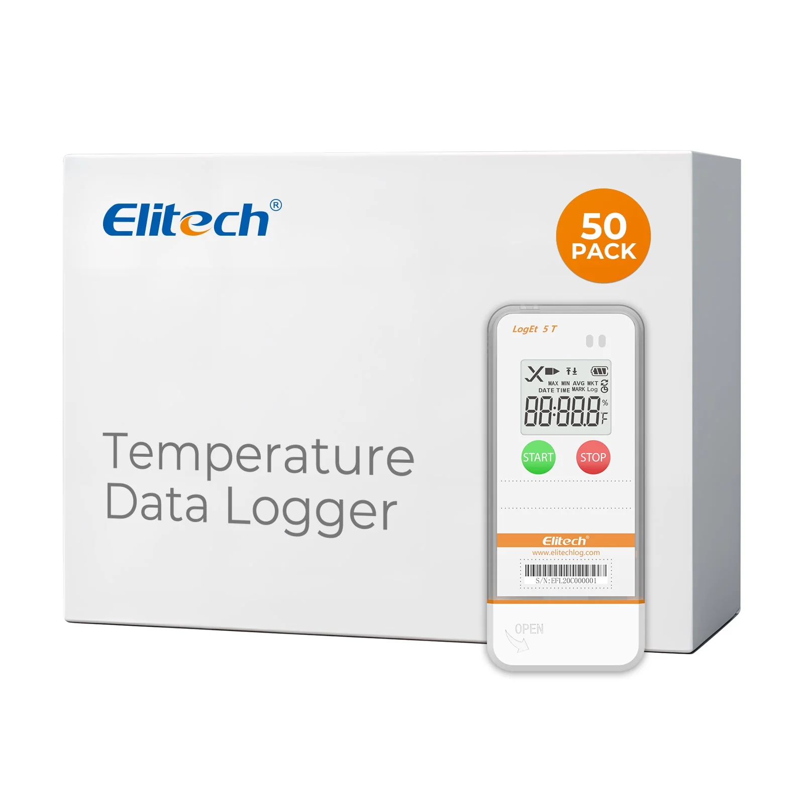 Elitech USB Digital Temperature Data Logger Reusable Recorder with Shadow Data 32000 Points , Auto PDF/ CSV Report, for Windows/MacOS, Refrigerator Thermometer LogEt5T - Image 11