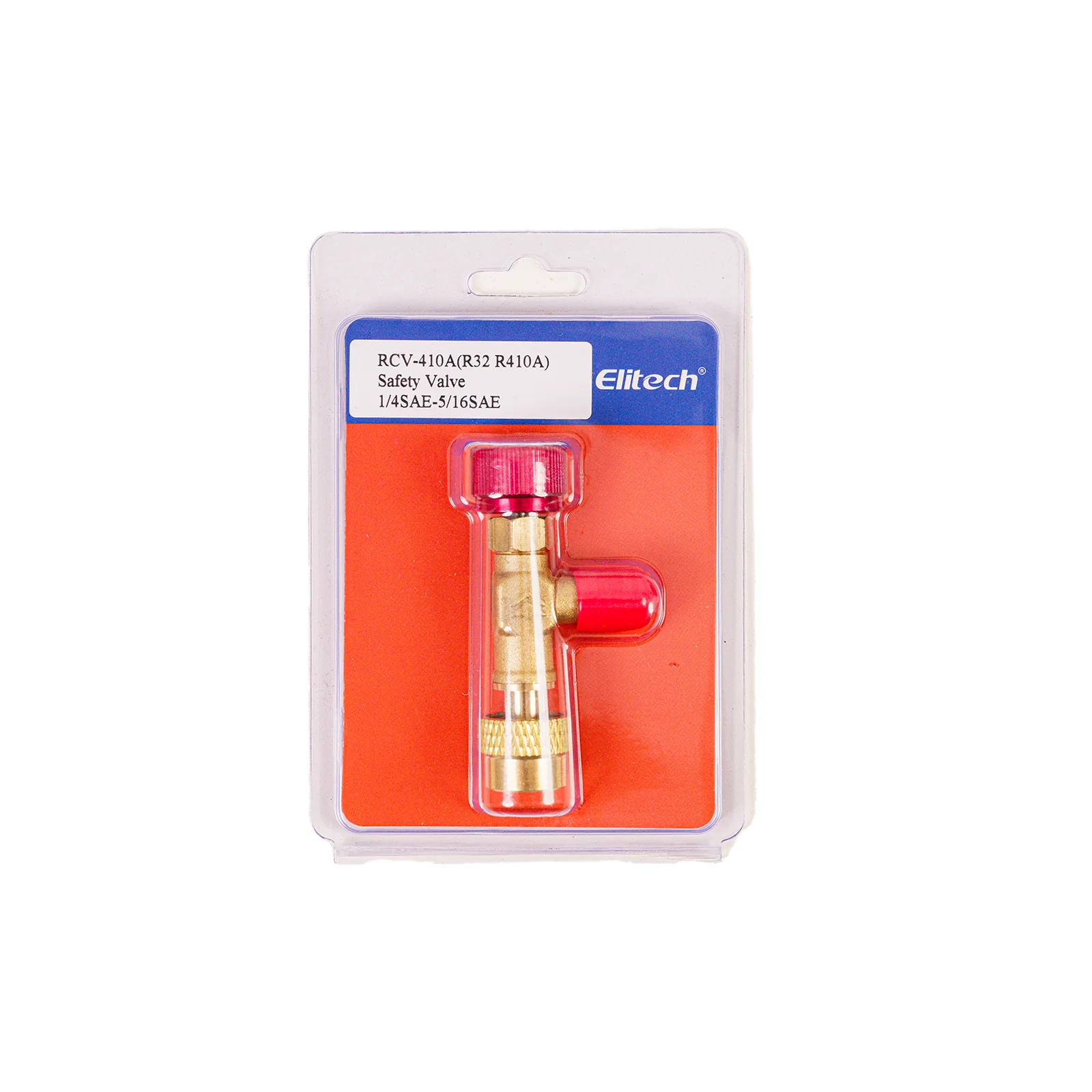 Elitech R32 R410a Refrigerant Charging Safety Valve, 1/4" Male to 5/16" Female, for R32 R410a Air Conditioner Manifold Brass Low Loss Fittings