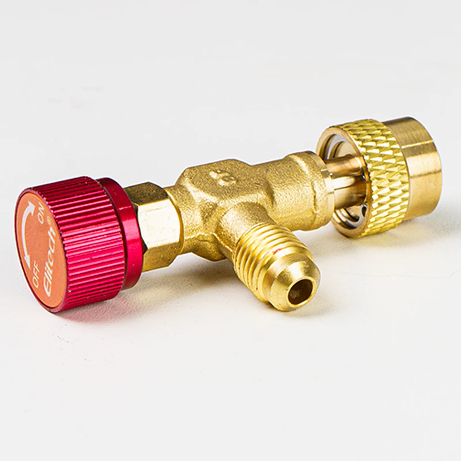 Elitech R32 R410a Refrigerant Charging Safety Valve, 1/4" Male to 5/16" Female, for R32 R410a Air Conditioner Manifold Brass Low Loss Fittings - Image 4